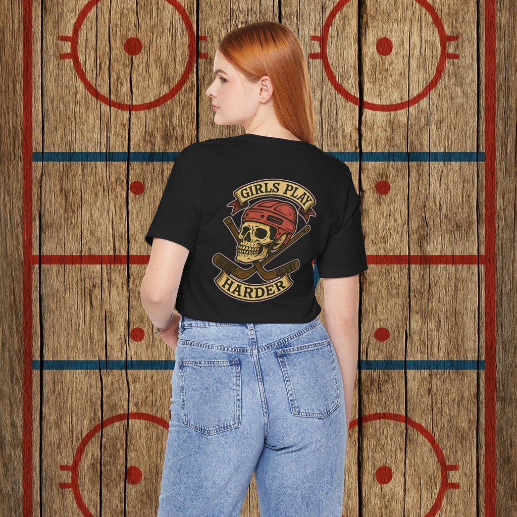 “Girls Play Harder” Adult Tee T-Shirt