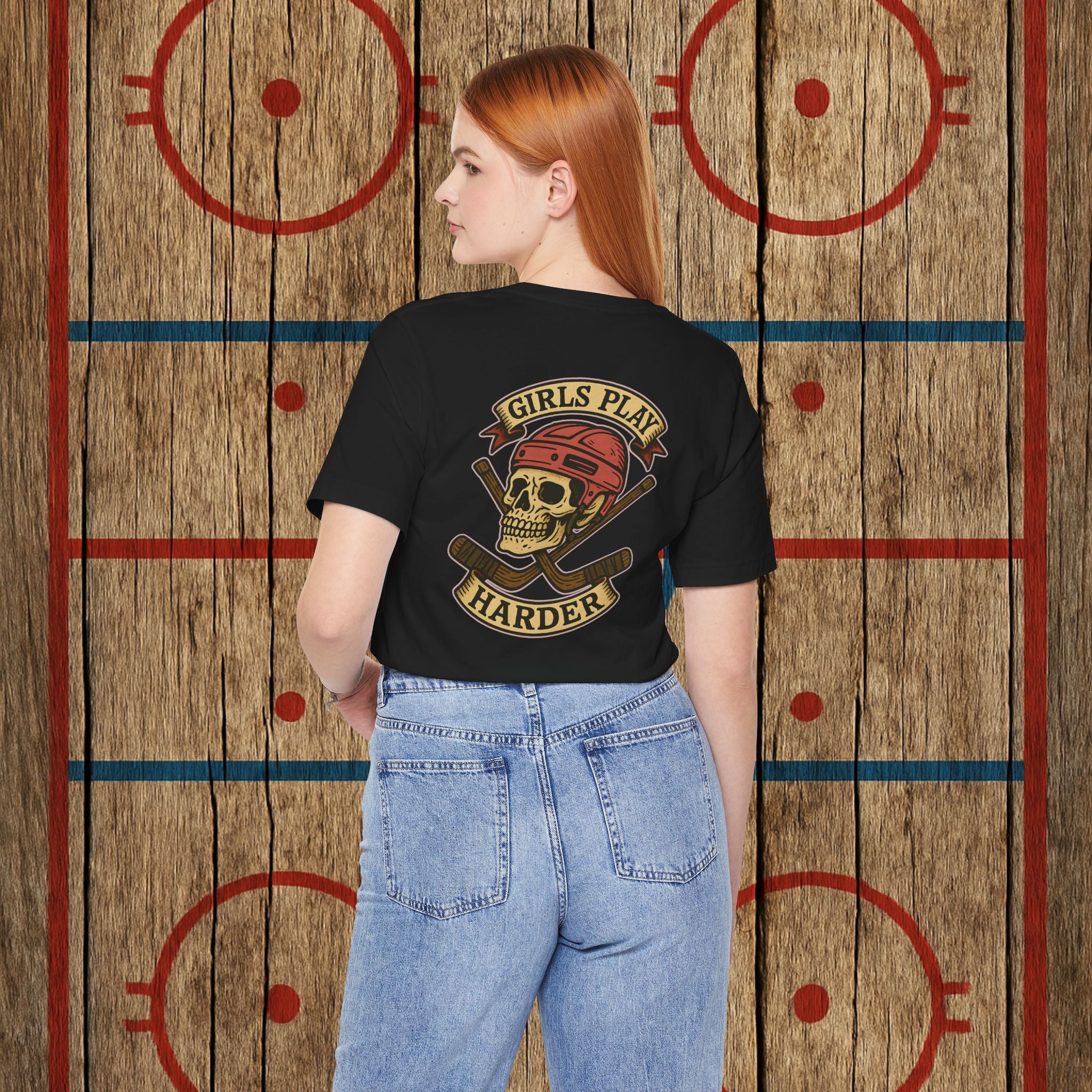 “Girls Play Harder” Adult Tee T-Shirt