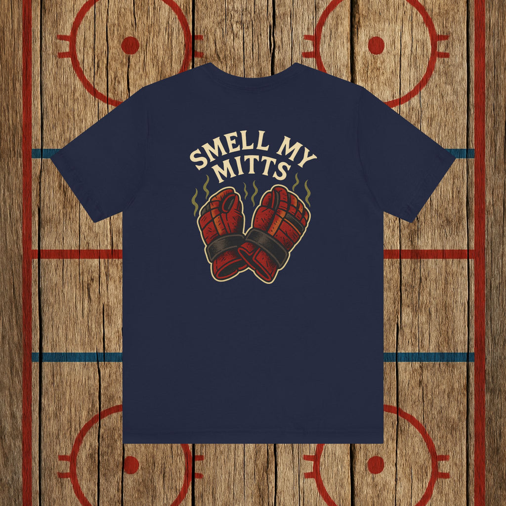 “Smell My Mitts” Adult Tee T-Shirt Navy