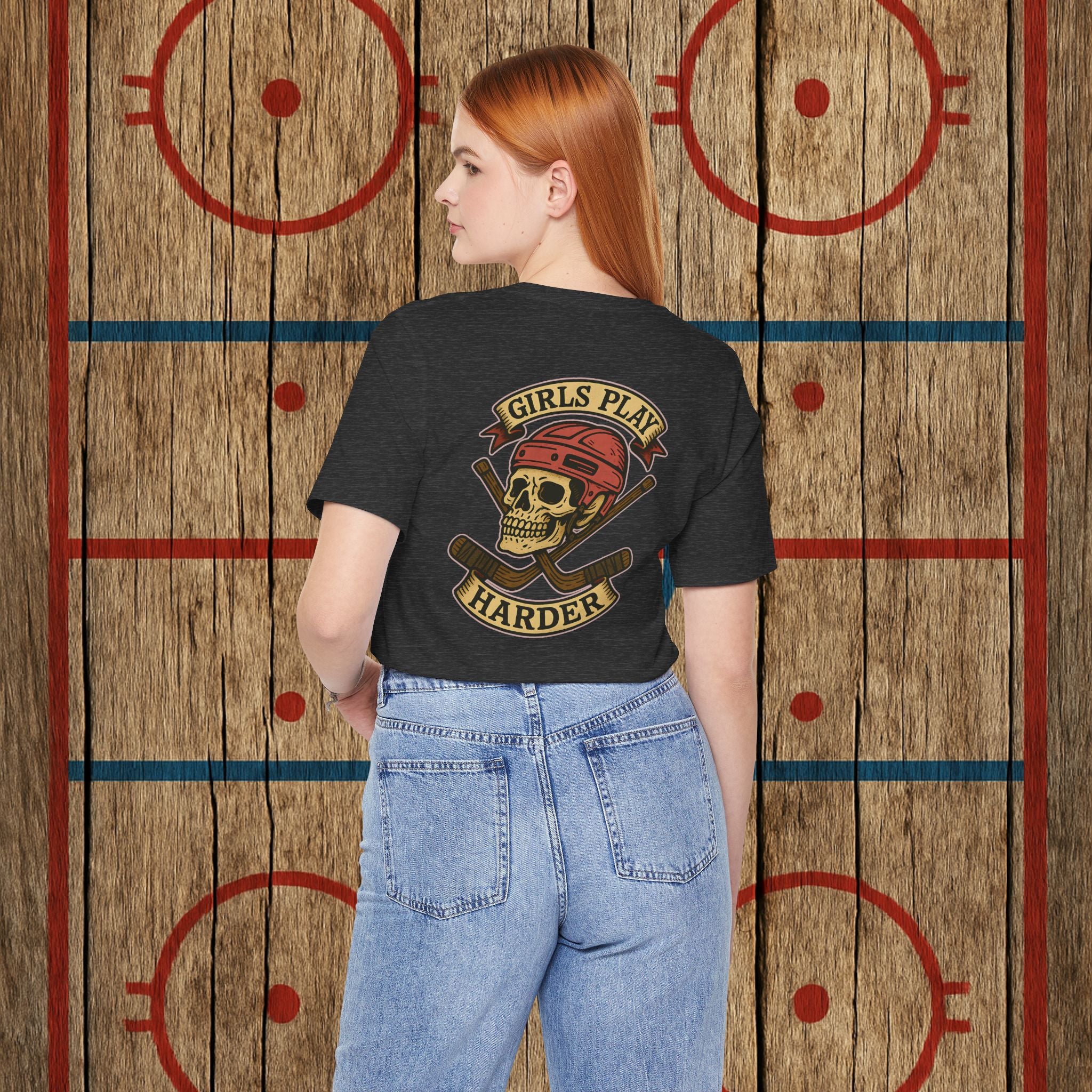 “Girls Play Harder” Adult Tee T-Shirt