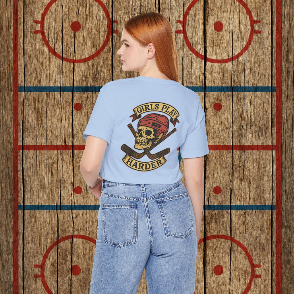 “Girls Play Harder” Adult Tee T-Shirt