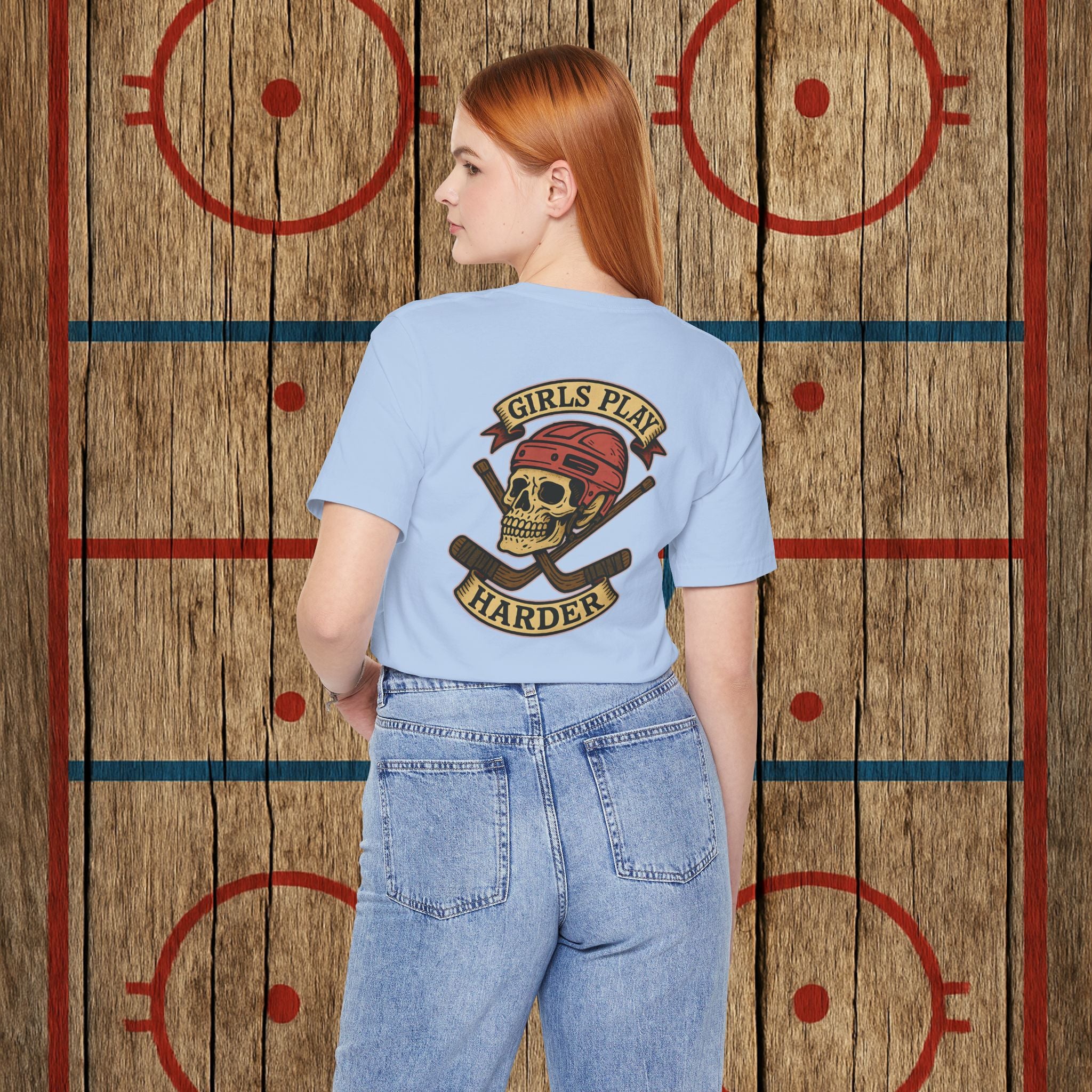 “Girls Play Harder” Adult Tee T-Shirt