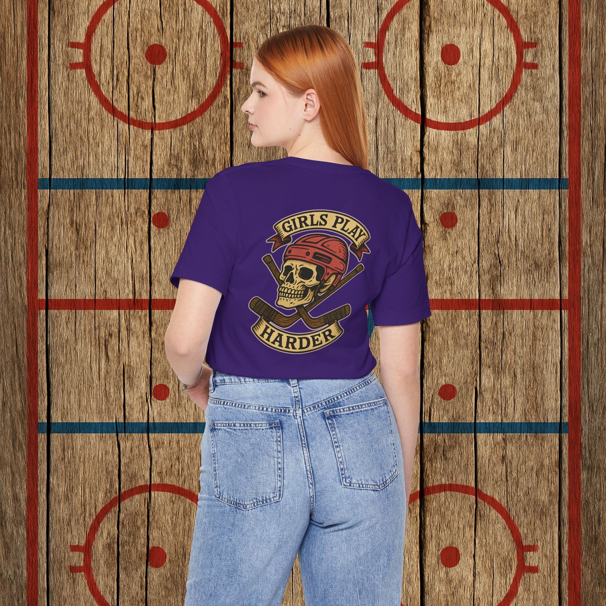 “Girls Play Harder” Adult Tee T-Shirt