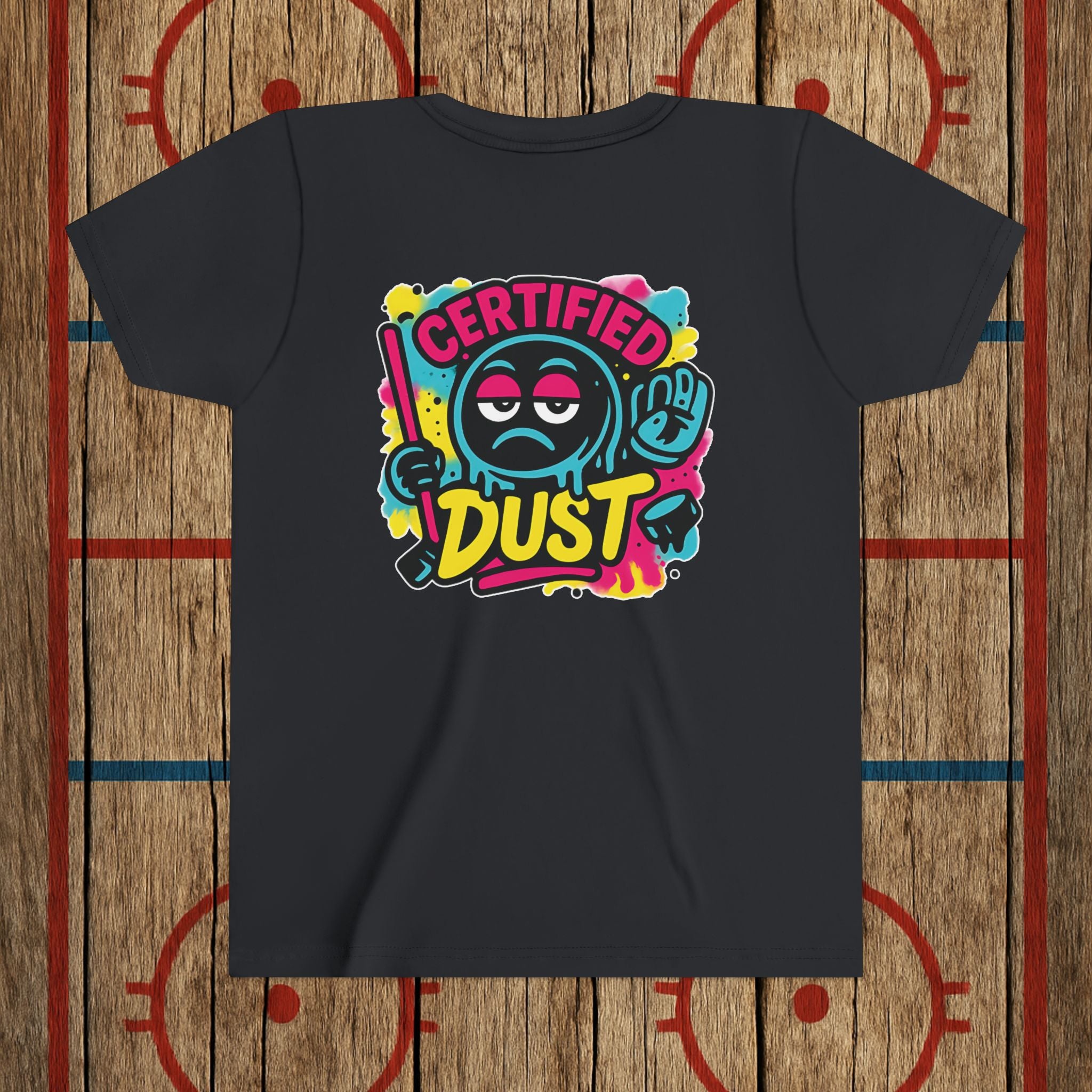Certified Dust Youth Tee – Built for the Rink Rats Kids clothes Vintage Black