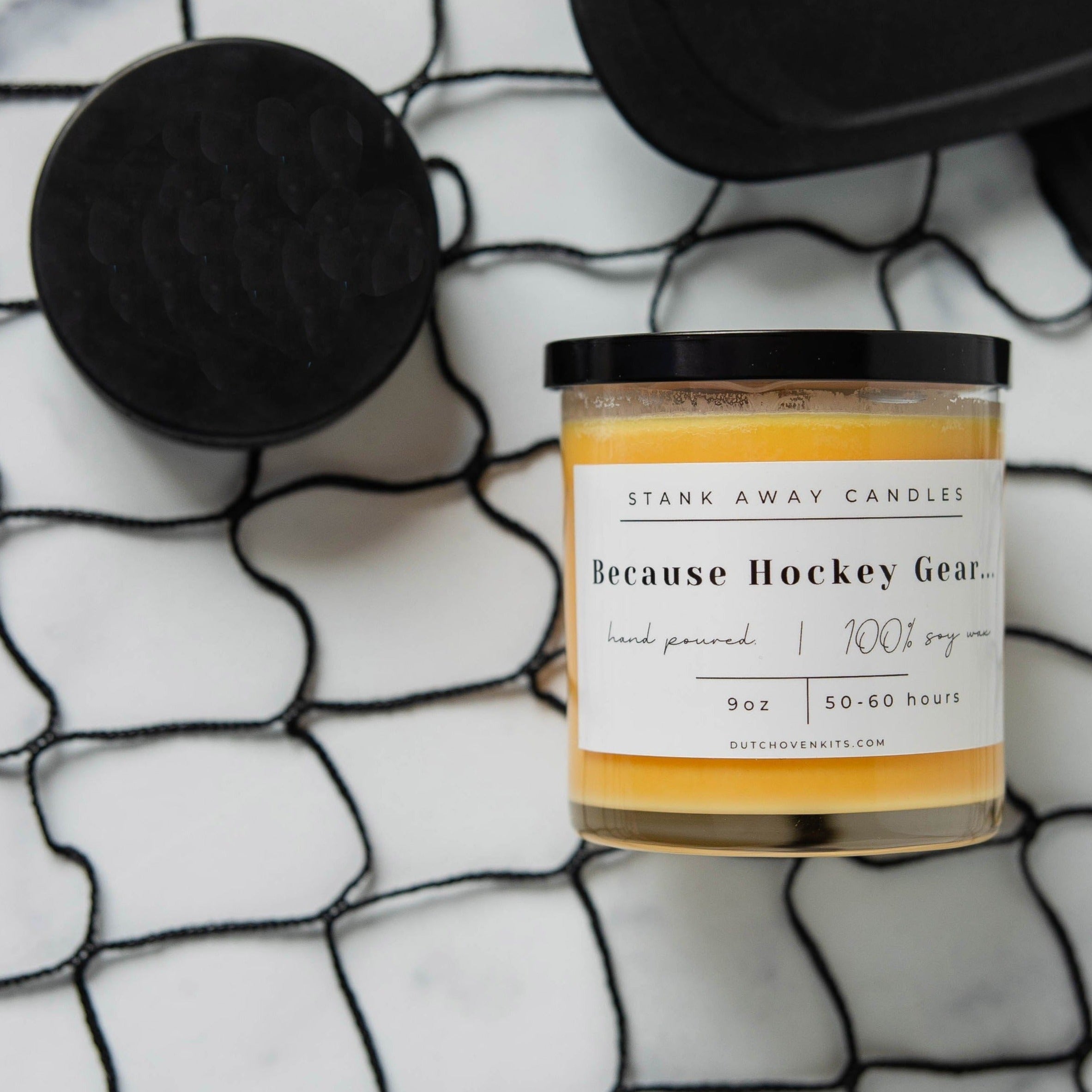 Because Hockey Gear - Natural Soy Wax Candle Soy Wax Candles Sweet Orange & Chili Pepper