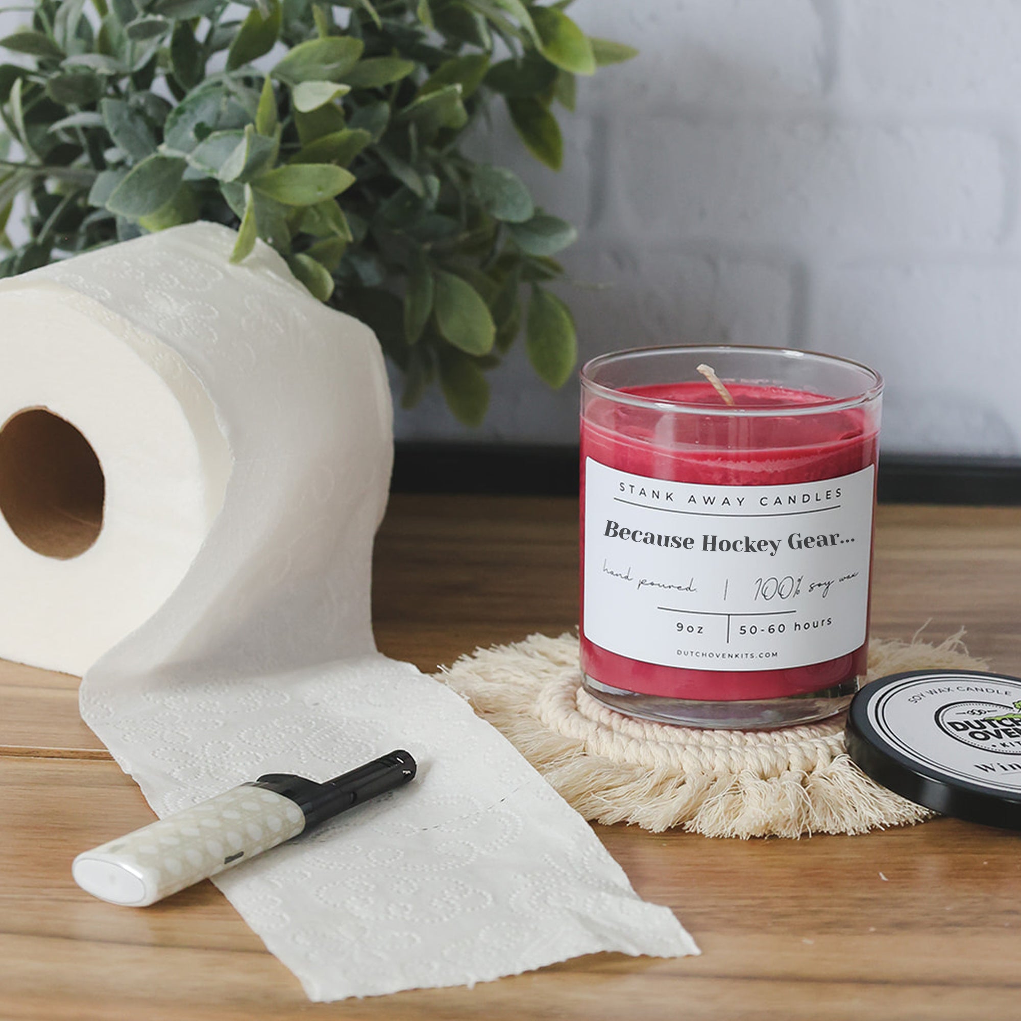 Because Hockey Gear - Natural Soy Wax Candle Soy Wax Candles