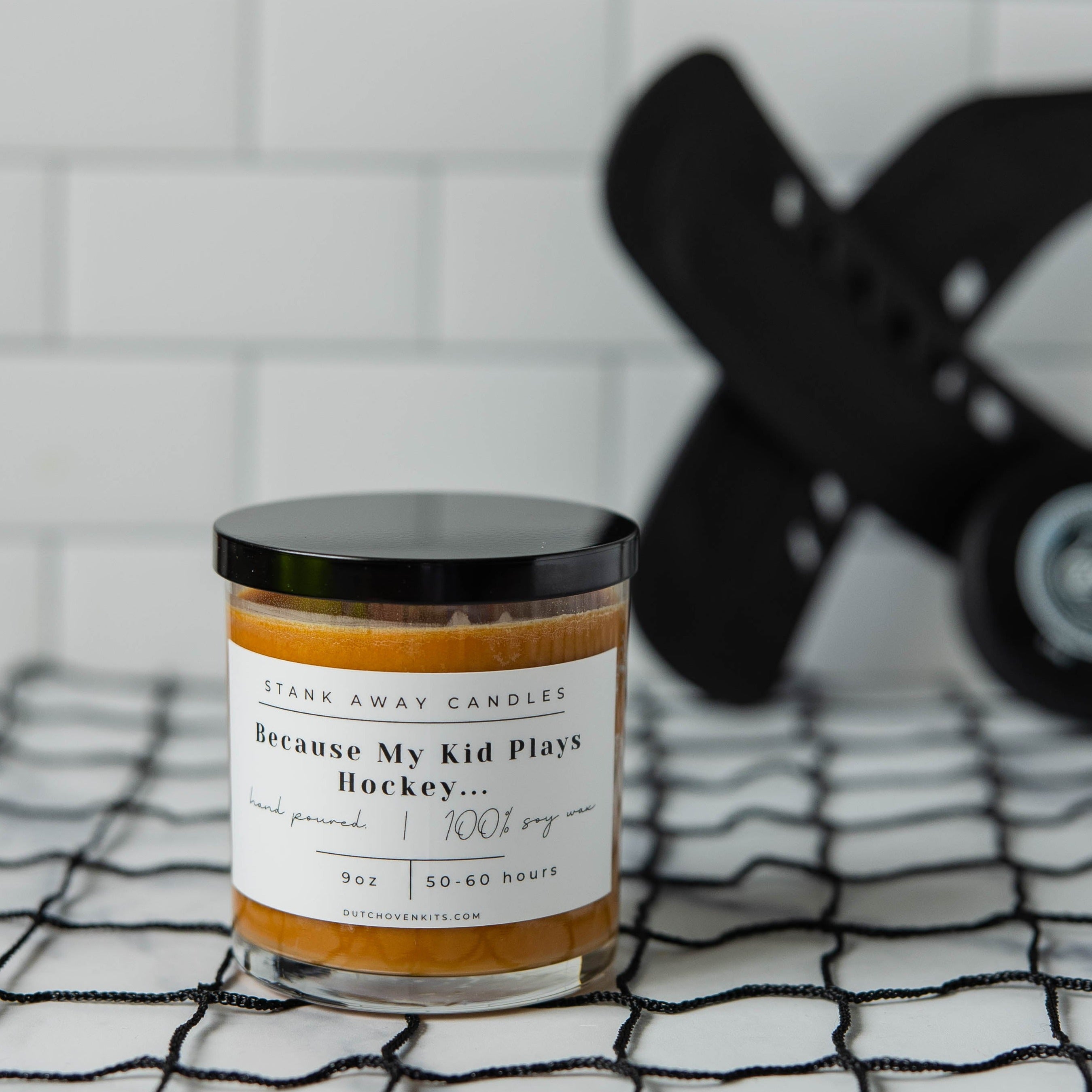 Because My Kid Plays Hockey - Natural Soy Wax Candle Soy Wax Candles Brown Sugar & Fig