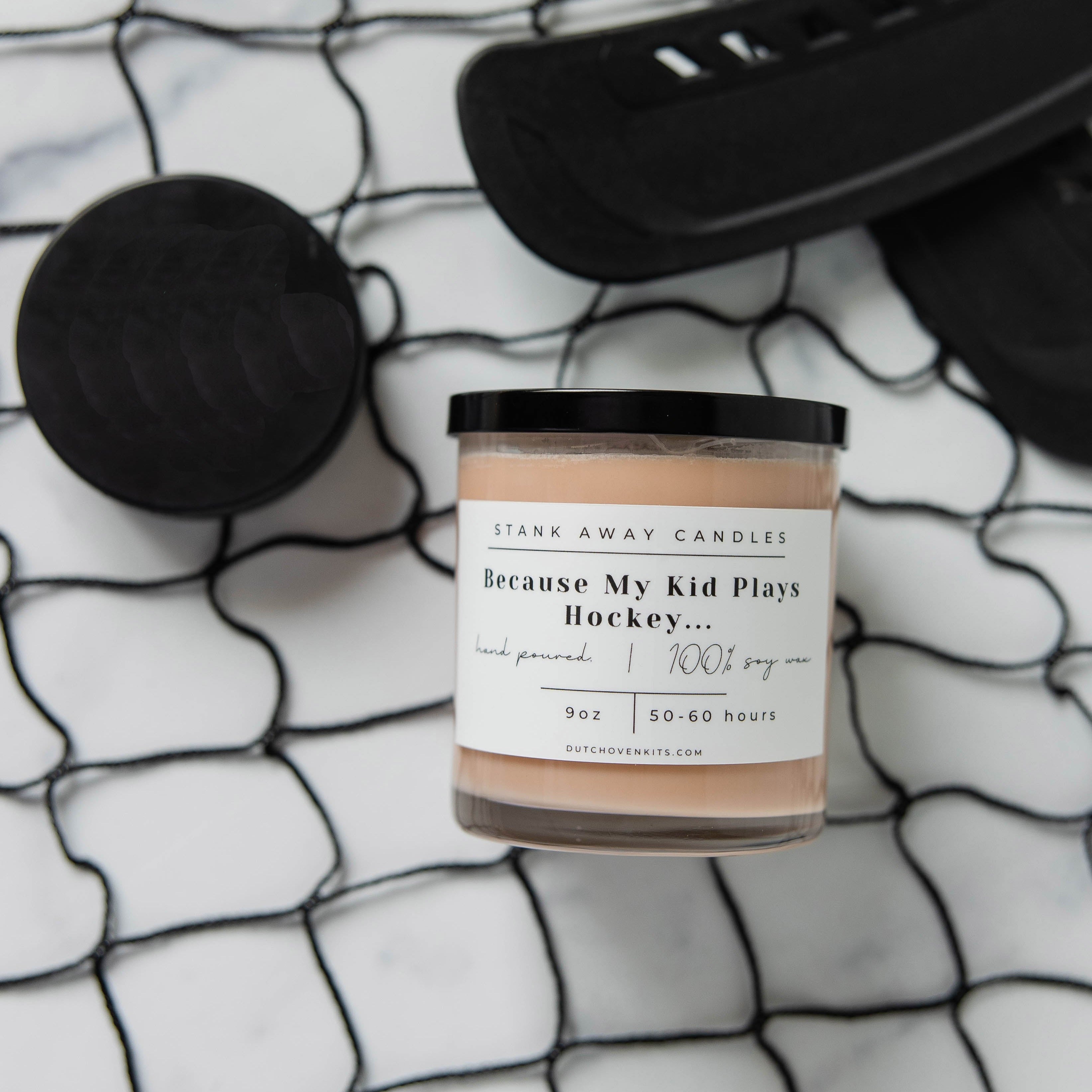 Because My Kid Plays Hockey - Natural Soy Wax Candle Soy Wax Candles