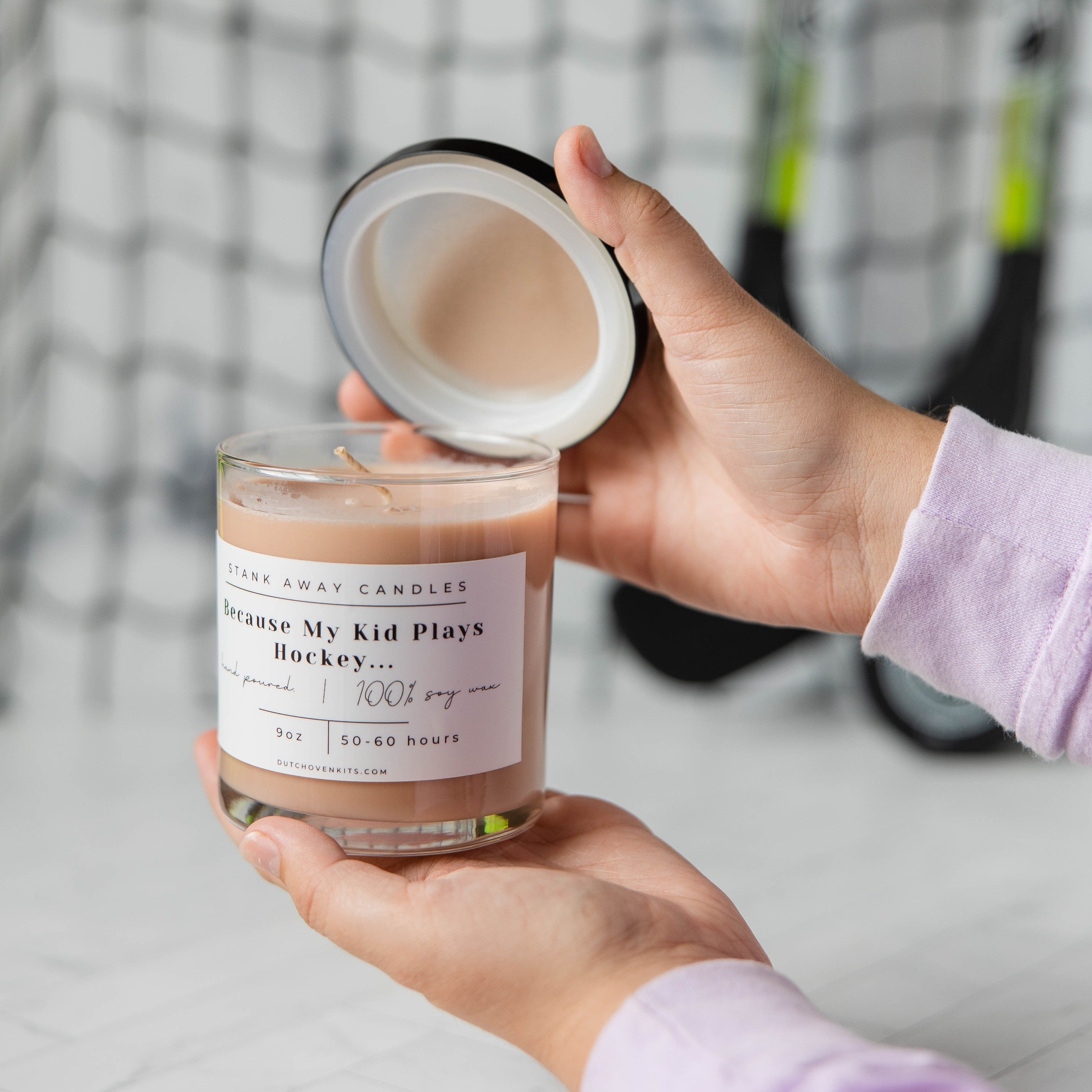 Because My Kid Plays Hockey - Natural Soy Wax Candle Soy Wax Candles Seaside Woods