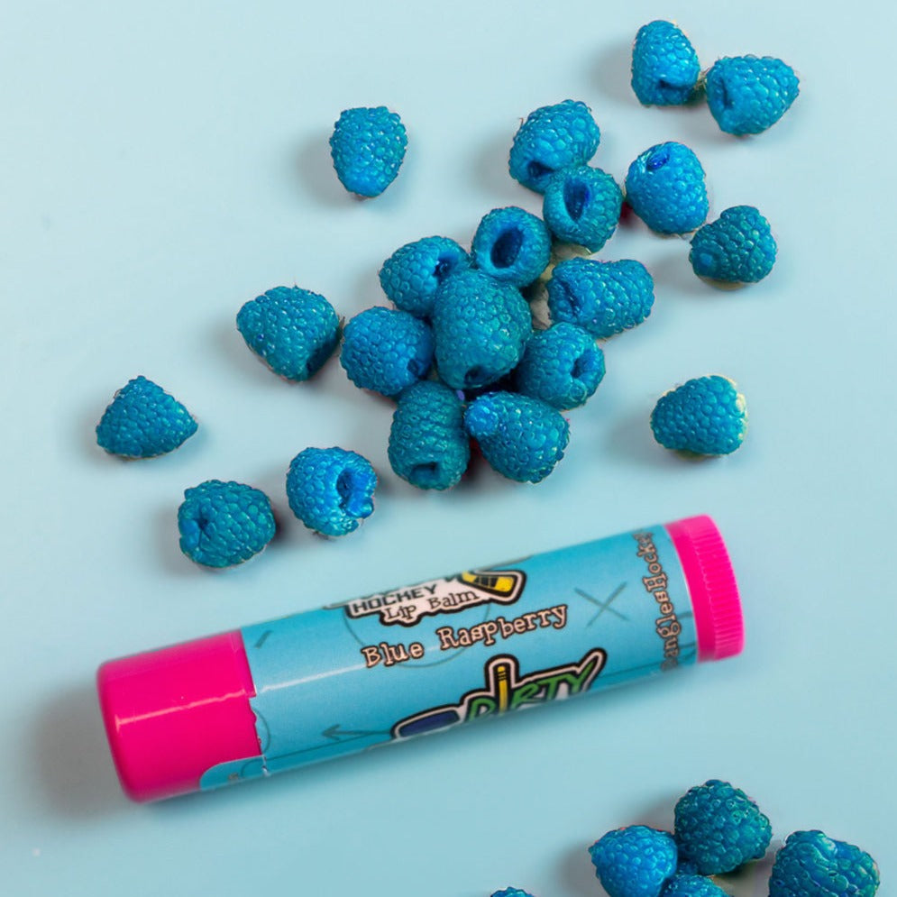 All Natural Lip Balm - Dirty Dangles Hockey Lip Balm Blue Raspberry