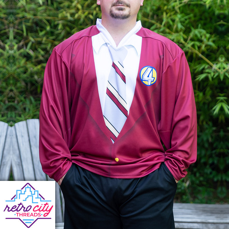 Anchorman Ron Burgundy Channel 4 News Team Custom Hockey Jersey – by Retro City Threads Hockey Jersey