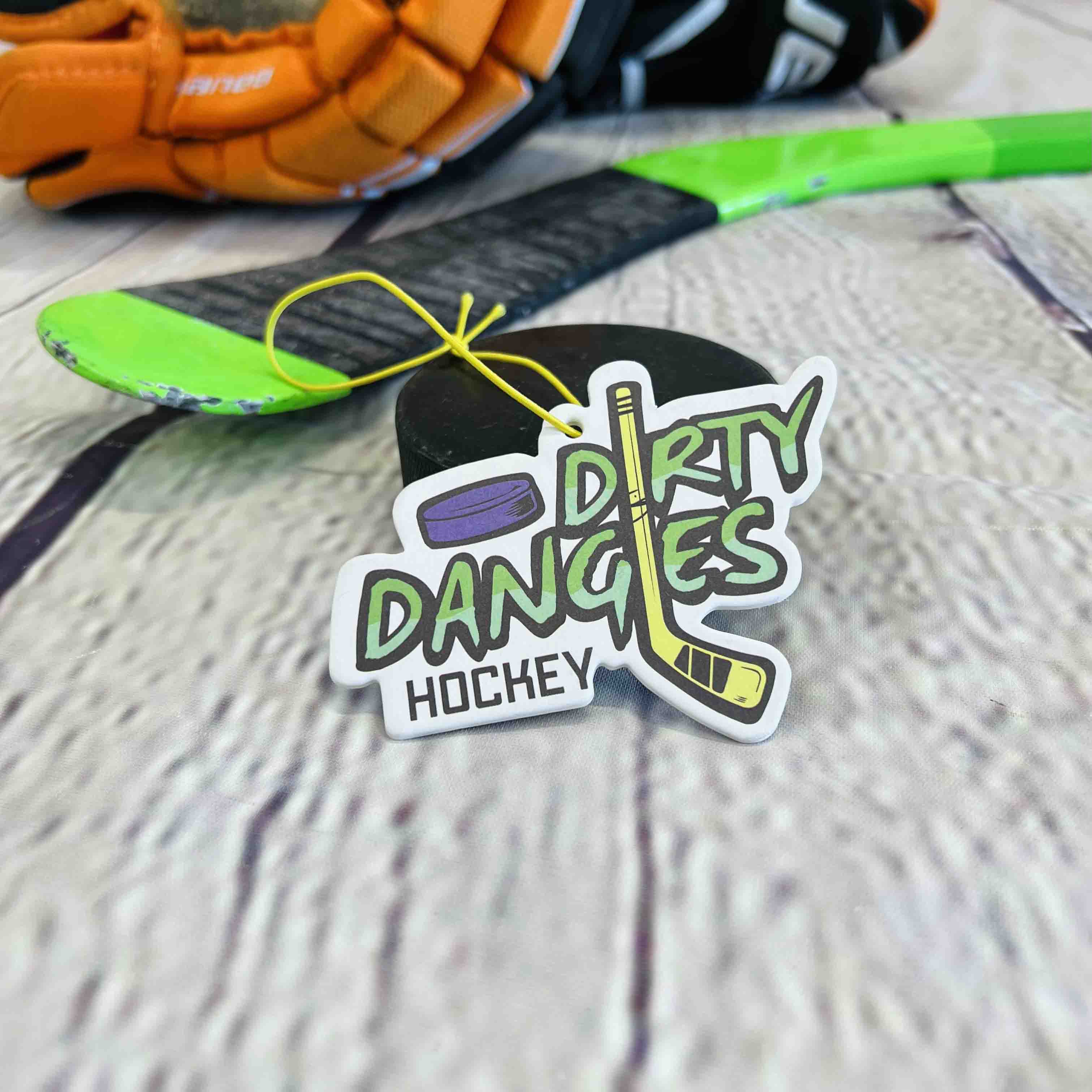 Dirty Dangles Hockey Car Air Freshener Car Air Freshener