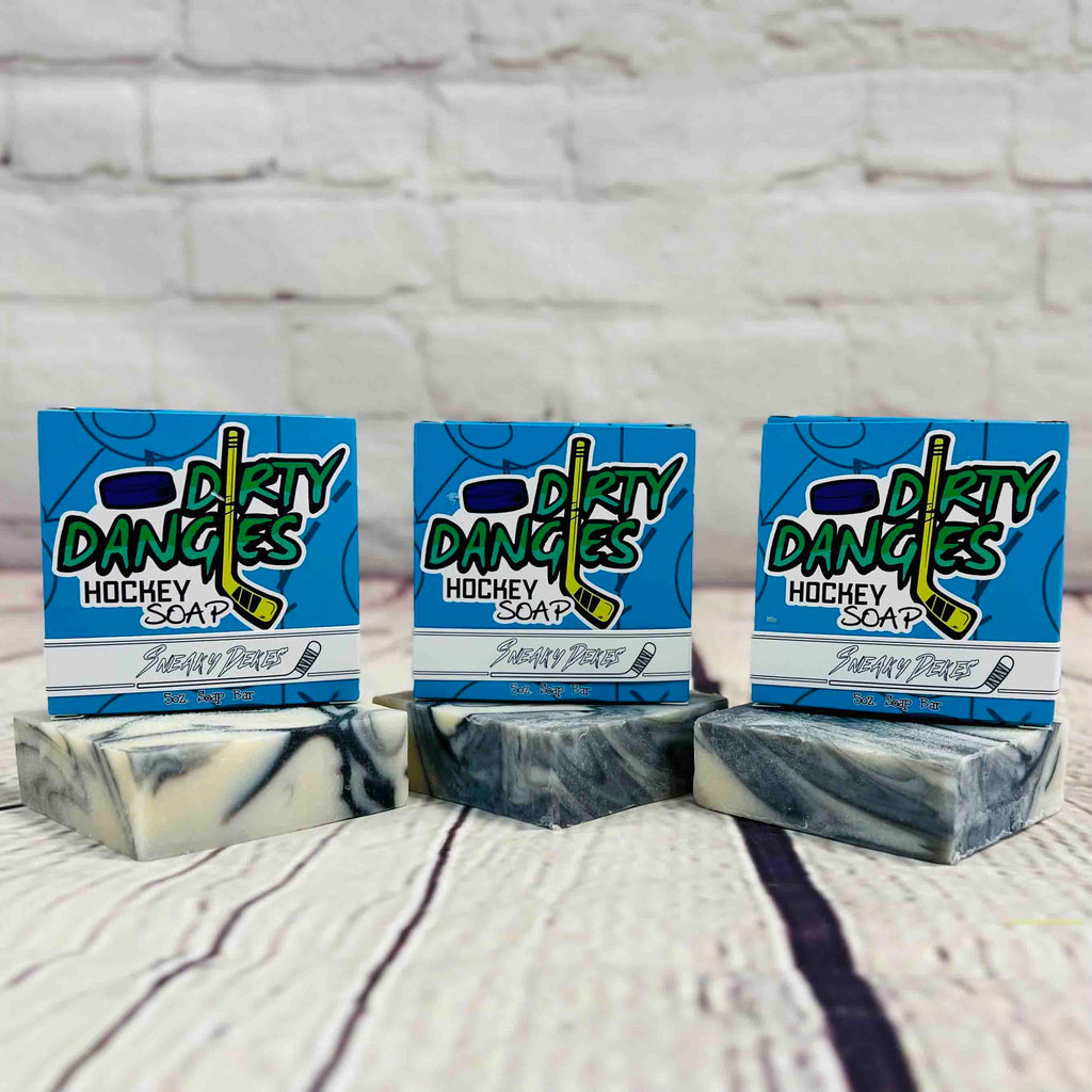 3 Pack Bundles - Dirty Dangles Hockey Soap Bars Natural Soap Bar Sneaky Dekes Bundle