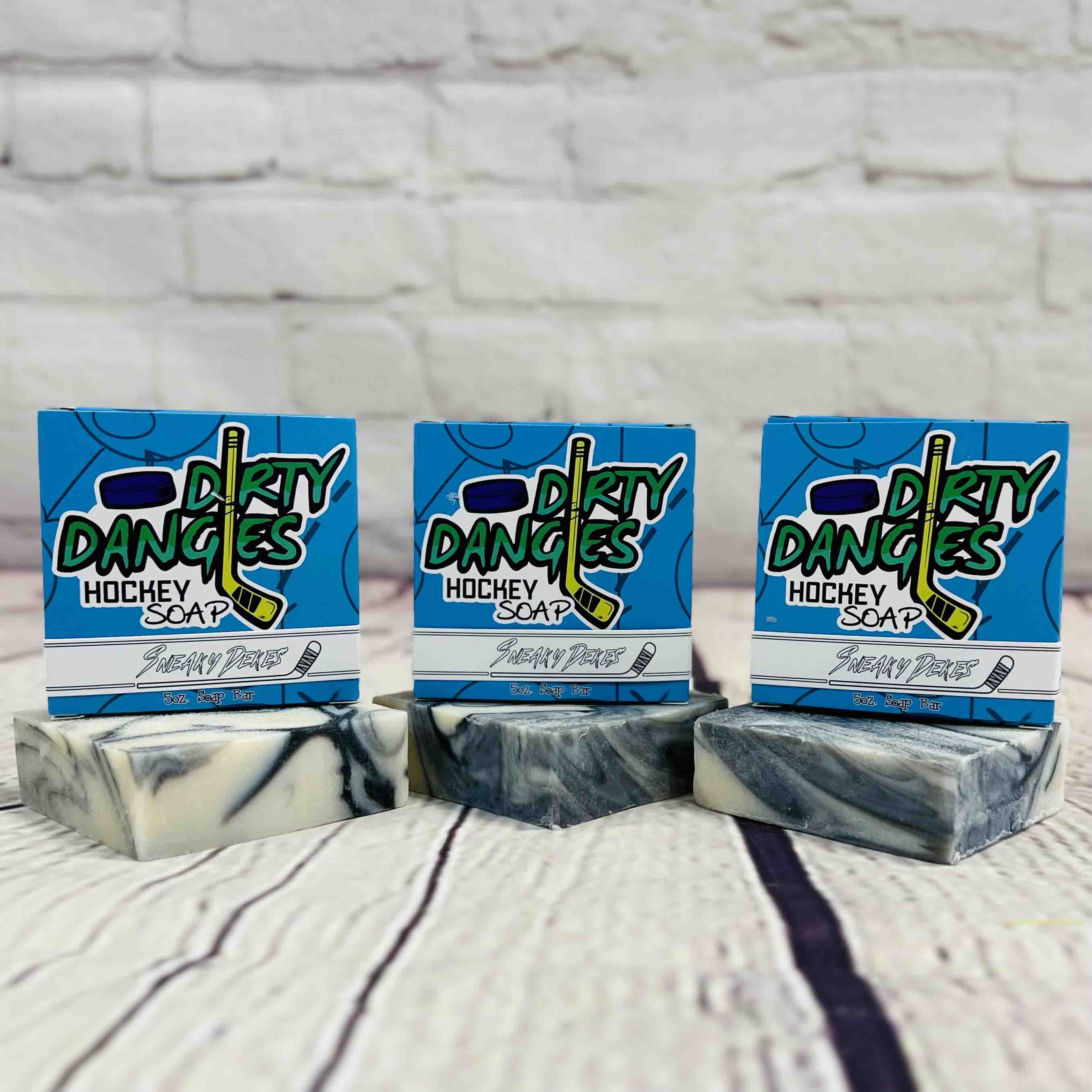 3 Pack Bundles - Dirty Dangles Hockey Soap Bars Natural Soap Bar Sneaky Dekes Bundle