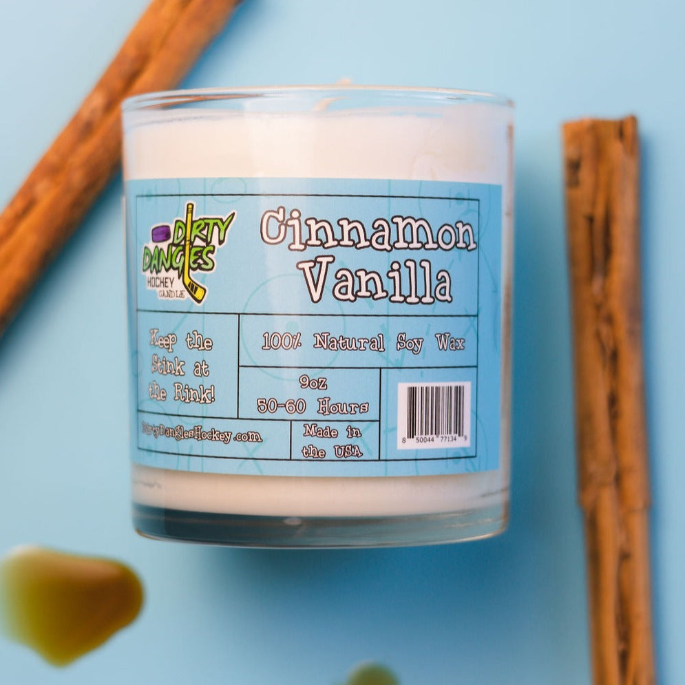 Dirty Dangles Hockey Candles Soy Wax Candles Cinnamon Vanilla