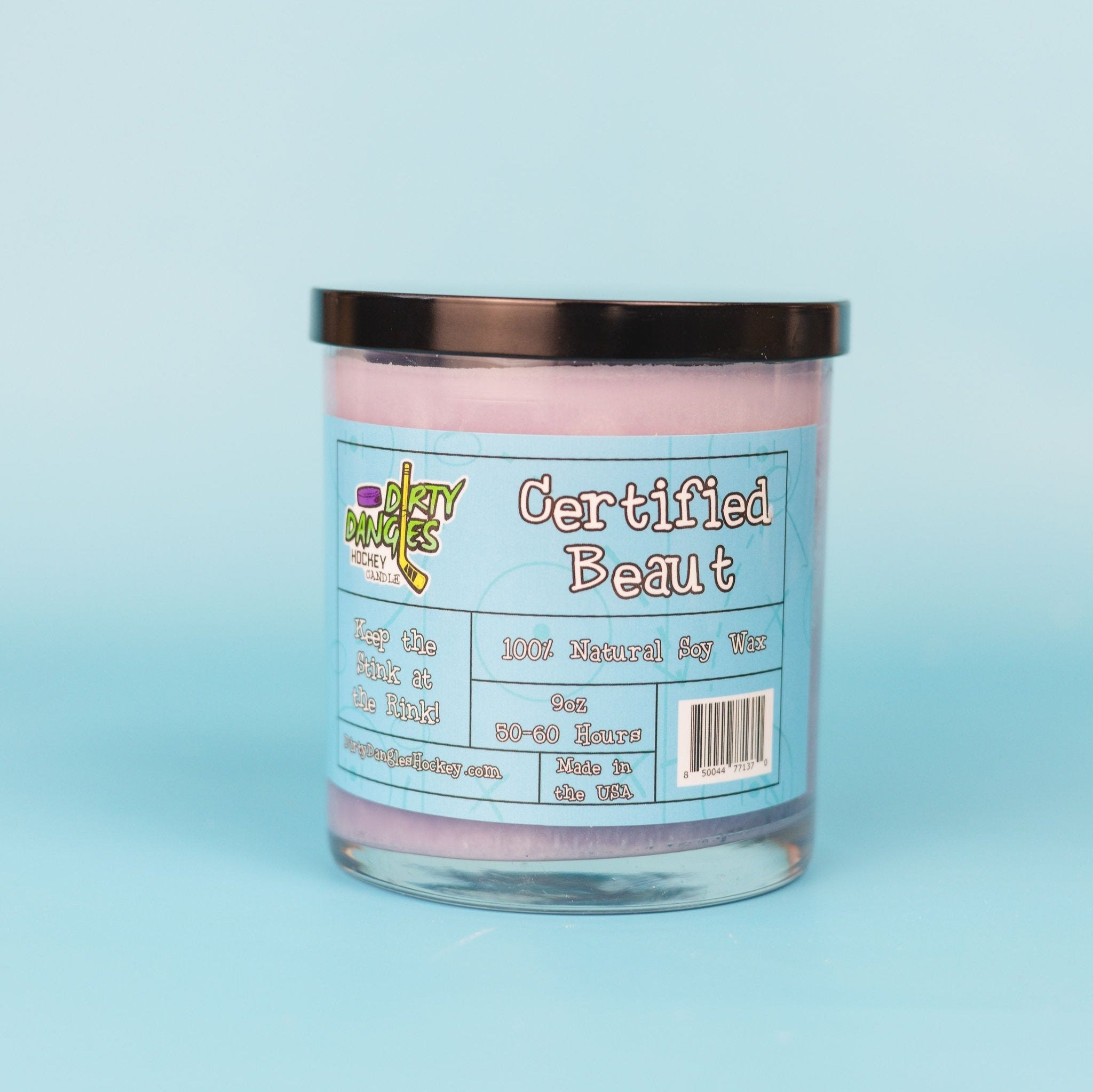 Dirty Dangles Hockey Candles - Certified Beaut (Lavender Lemongrass) Soy Wax Candles