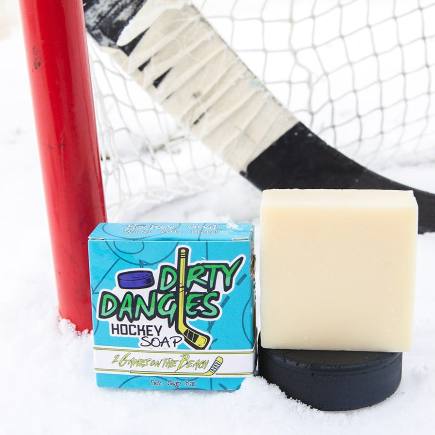 2 Games on the Beach - Hockey Soap Bar Natural Soap Bar 1 Bar - $8
