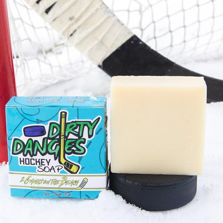 Dirty Dangles Hockey Soap Bars Natural Soap Bar 2 Games on the Beach