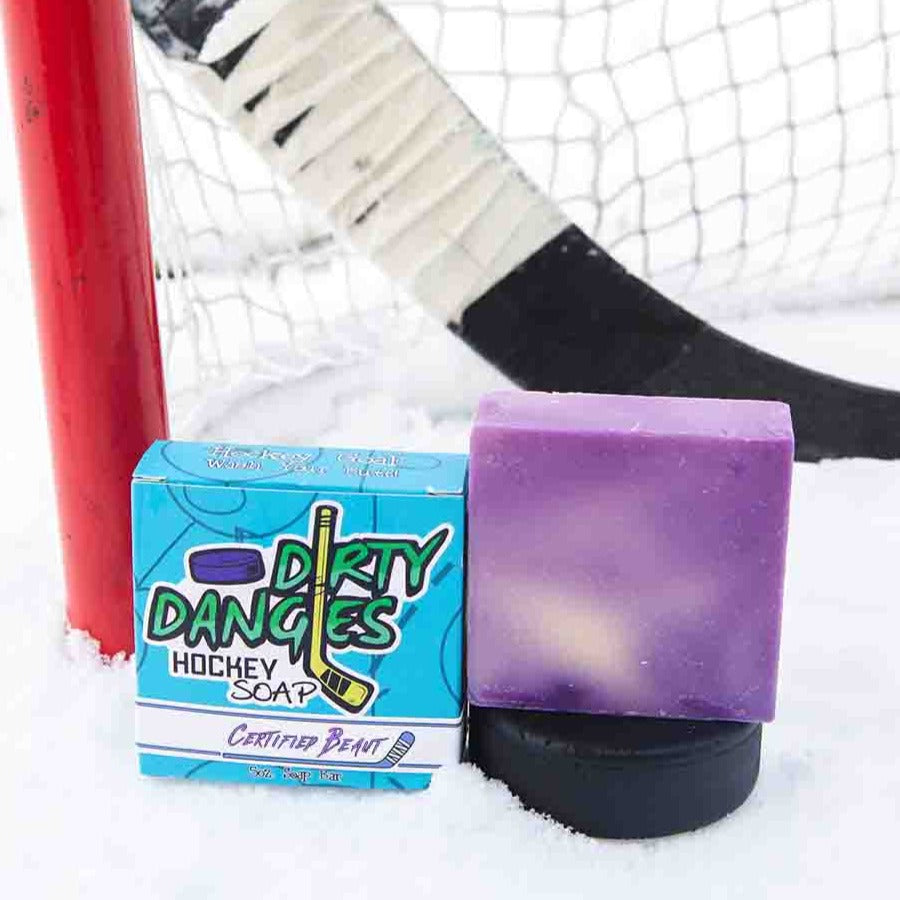 Dirty Dangles Hockey Soap Bars Natural Soap Bar Certified Beaut (Lavender Lemongrass)