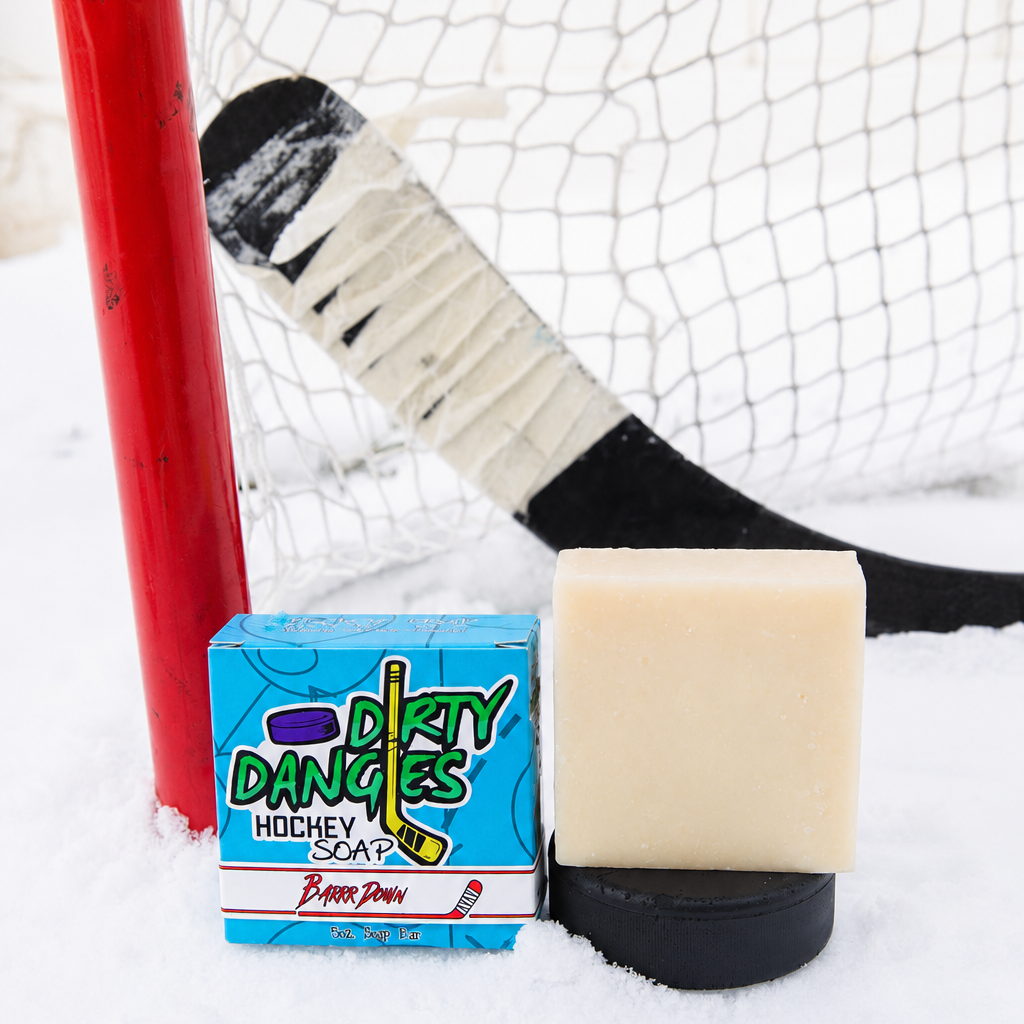 Dirty Dangles Hockey Soap Bars Natural Soap Bar Barrr Down (Bay Rum)