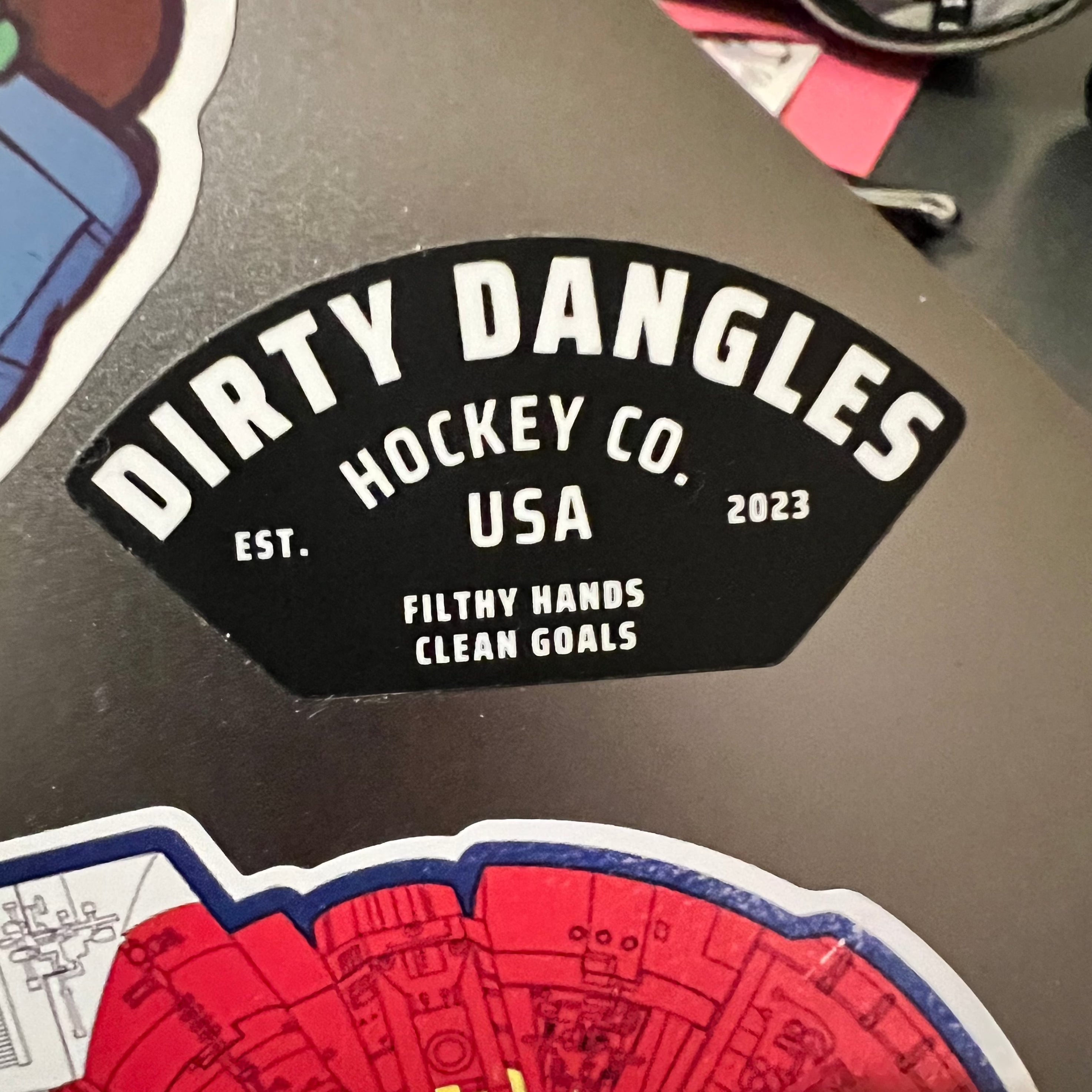 Dirty Dangles Hockey Stickers - 8 Pack Stickers
