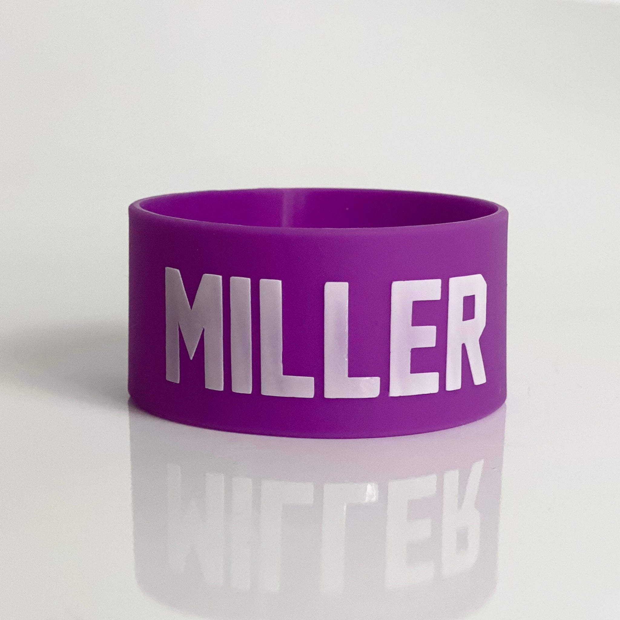 Custom Silicone Bottle Band – Name & Number Lilac