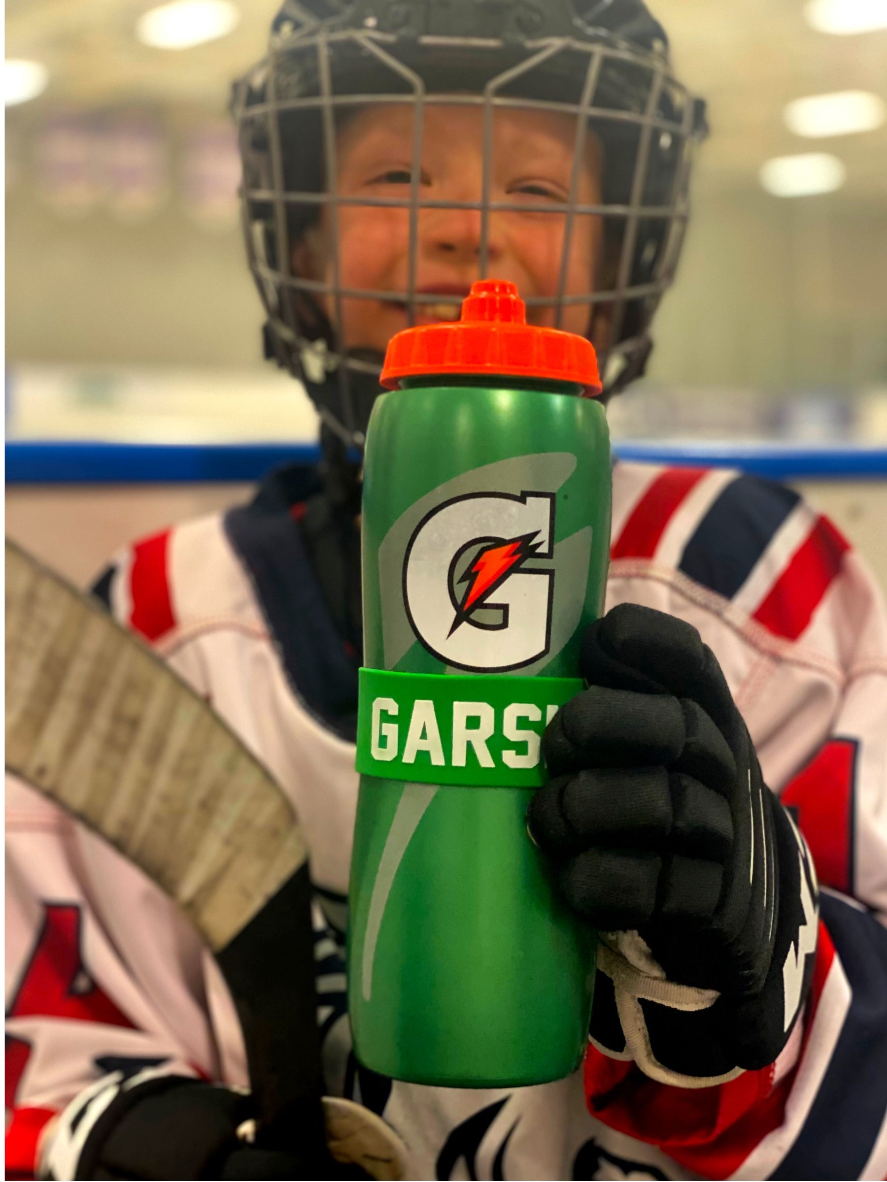 Custom Silicone Bottle Band + 32oz Gatorade Bottle Combo