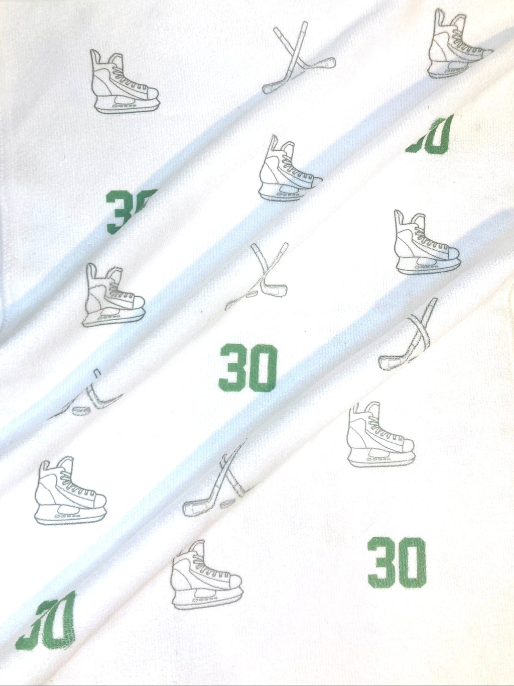 Custom Microfiber Hockey Towel – Add Your Number