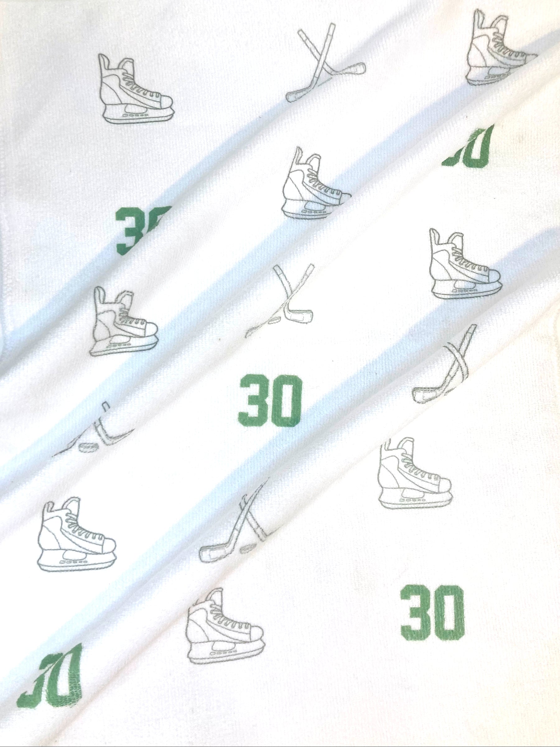 Custom Microfiber Hockey Towel – Add Your Number