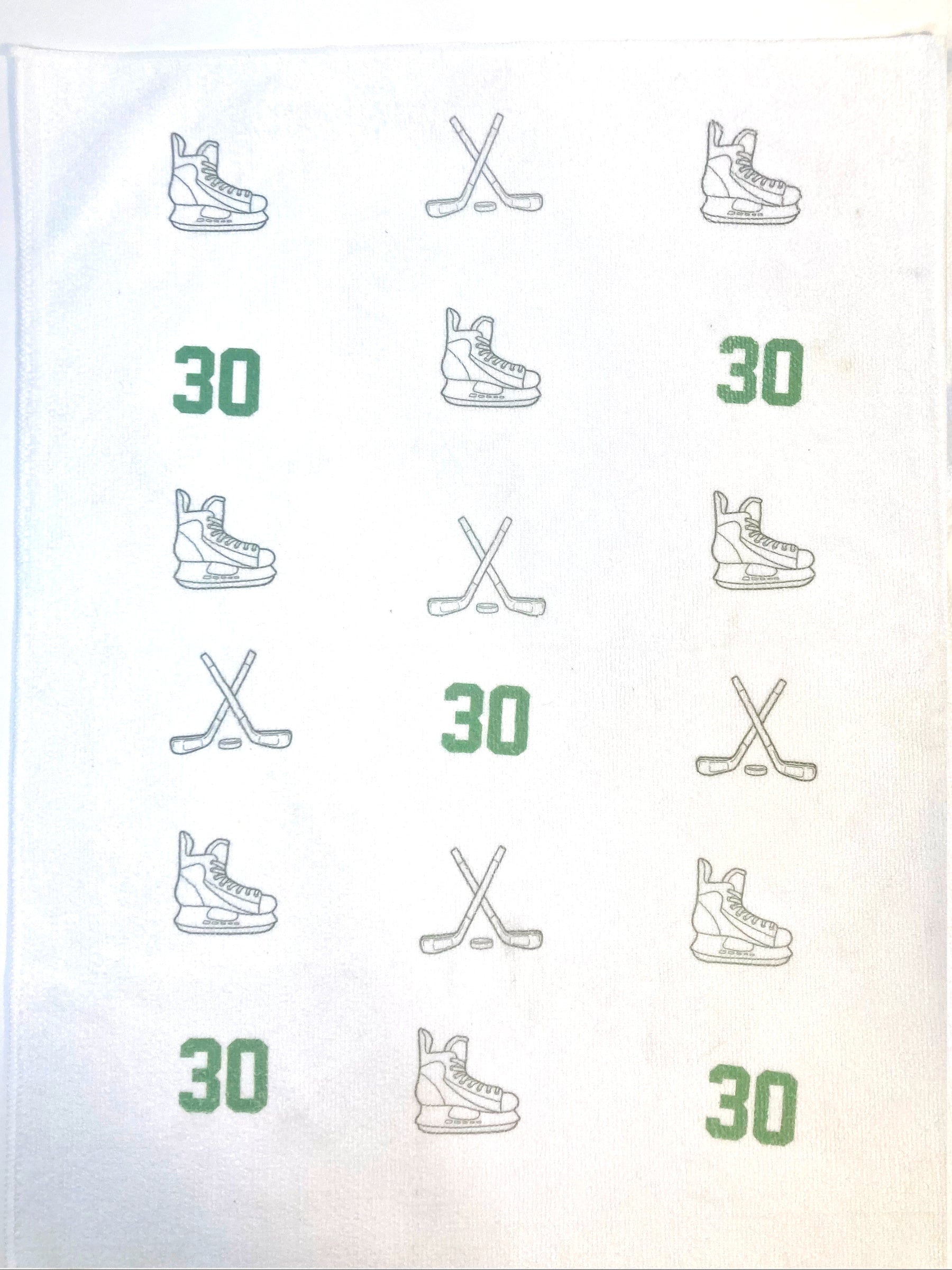 Custom Microfiber Hockey Towel – Add Your Number